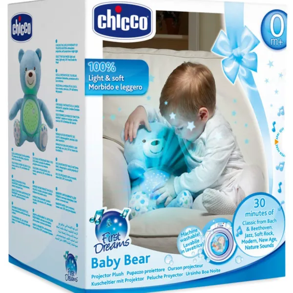 Chicco Veilleuses<Ourson Projecteur Baby Bear Bleu