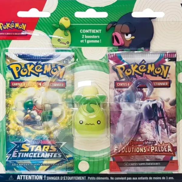 Asmodée Cartes À Collectionner<Pack 2 Boosters Pokemon Et Gomme