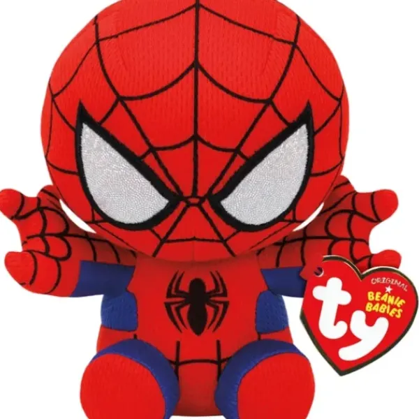 TY Peluches Super-héros Et Personnages<Peluche Beanie Babies Marvel - Spiderman 15 Cm