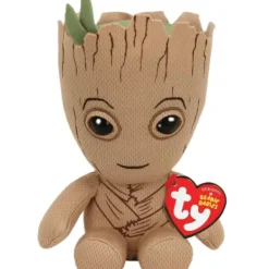 TY Peluches Super-héros Et Personnages<Peluche Beanie Babies Marvel - Groot 15 Cm
