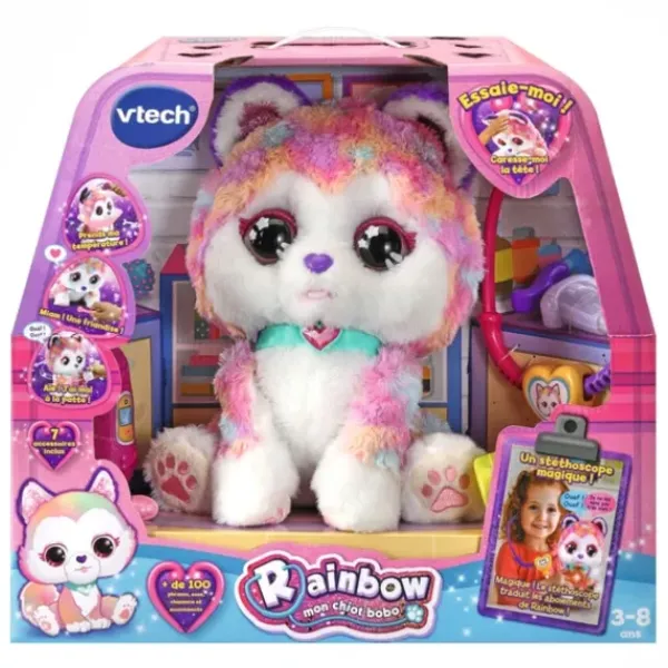 VTech Peluches Interactives<Peluche Interactive - Rainbow Mon Chiot Bobo