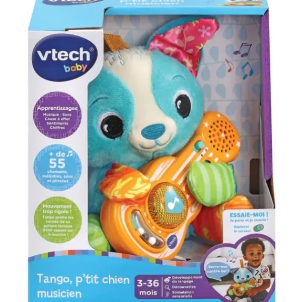 VTech Peluches Interactives<Peluche Interactive - Tango, P'Tit Chien Musicien