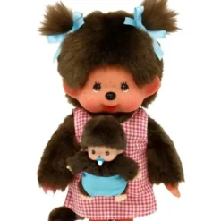 Bandai Peluches Animaux Et Autres<Peluche Kiki Monchhichi Maman Rose