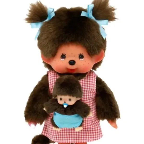 Bandai Peluches Animaux Et Autres<Peluche Kiki Monchhichi Maman Rose