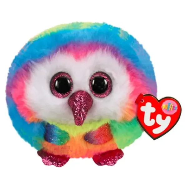 TY Mini Peluches<Peluche Puffies Owen Le Hibou 9 Cm
