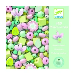 Djeco Perles<Perles En Bois Fleurs