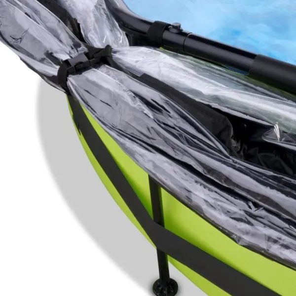 Exit Toys Bouées Jeux Gonflables Et Piscines<Piscine Lime 244 X 76 Avec Pompe Filtrante Et Dome
