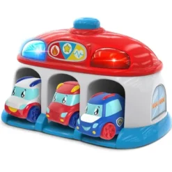 WOOD N PLAY Garages Et Circuits<Piste De Voiture En Bois 4 Véhicules