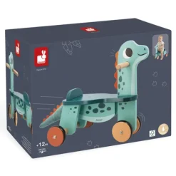 Janod Porteurs & Jouets À Bascules<Porteur Dinosaure Portosaurus En Bois