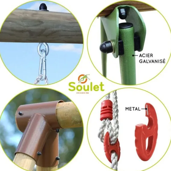 Soulet Balancoires Et Portiques<Portique En Bois Pacco
