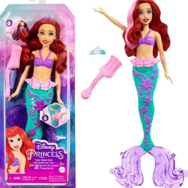 Mattel Poupées<Poupee Ariel Cheveux Fabuleux - Disney Princesses