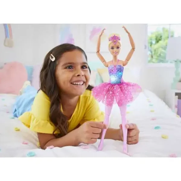 Mattel Poupées<Poupee Barbie Ballerine Lumieres Magiques
