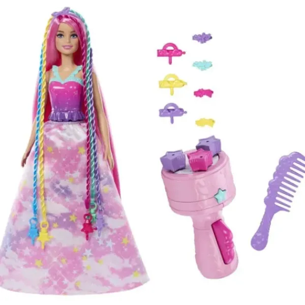 Mattel Barbie Et Poupées Mannequin<Poupee Barbie Dreamtopia Tresses Magiques A Coiffer