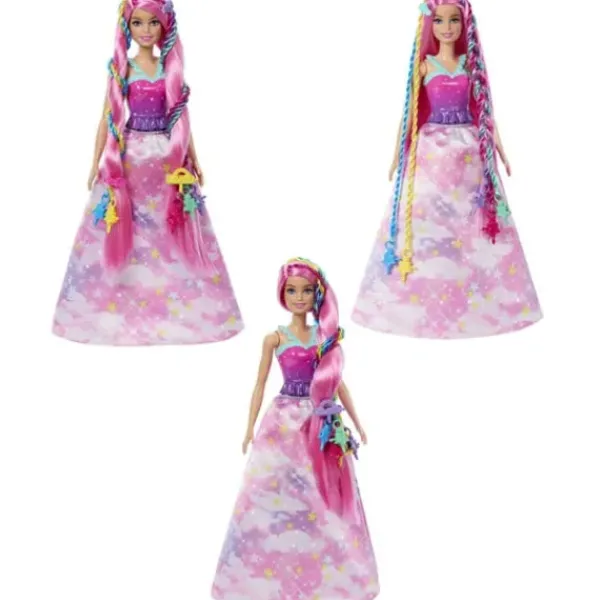 Mattel Barbie Et Poupées Mannequin<Poupee Barbie Dreamtopia Tresses Magiques A Coiffer