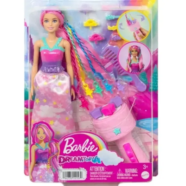 Mattel Barbie Et Poupées Mannequin<Poupee Barbie Dreamtopia Tresses Magiques A Coiffer