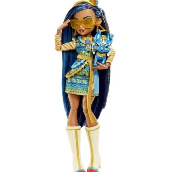 Mattel Poupées<Poupee Cleo De Nile Et Son Animal De Compagnie - Monster High