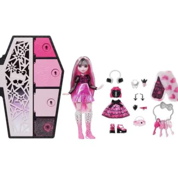 Mattel Poupées<Poupee Draculaura Et Son Casier Secret - Monster High