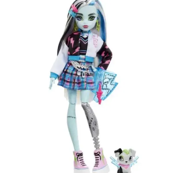 Mattel Poupées<Poupee Frankie Stein Et Son Animal De Compagnie - Monster High