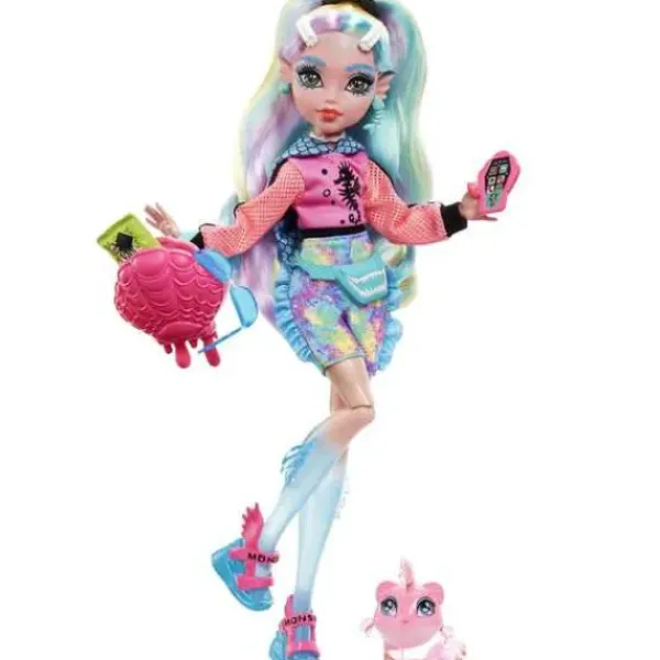 Mattel Poupées<Poupee Lagoona Blue Et Son Animal De Compagnie - Monster High