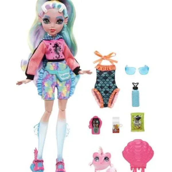 Mattel Poupées<Poupee Lagoona Blue Et Son Animal De Compagnie - Monster High