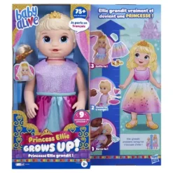 Baby Alive Poupons Interactifs<Poupee Princesse Ellie Grandit -