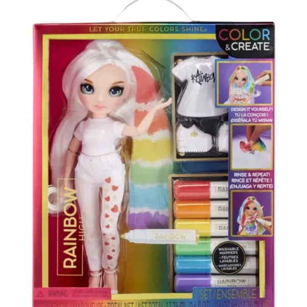 Mga Barbie Et Poupées Mannequin<Poupee Rainbow High Color & Create Fashion