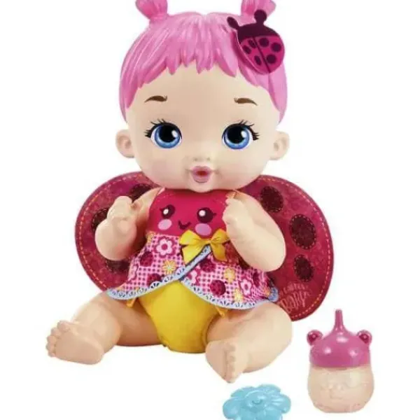 Mattel Poupons<Poupon Bebe Coccinelle Rose Boit Et Fait Pipi - My Garden Baby
