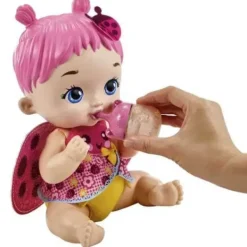 Mattel Poupons<Poupon Bebe Coccinelle Rose Boit Et Fait Pipi - My Garden Baby
