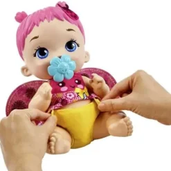 Mattel Poupons<Poupon Bebe Coccinelle Rose Boit Et Fait Pipi - My Garden Baby