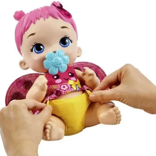 Mattel Poupons<Poupon Bebe Coccinelle Rose Boit Et Fait Pipi - My Garden Baby