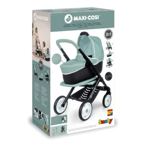 Smoby Poussettes Poupons<Poussette Landau Combi Sauge