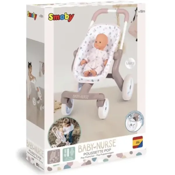 Smoby Accessoires Poupons<Poussette Pop Baby Nurse