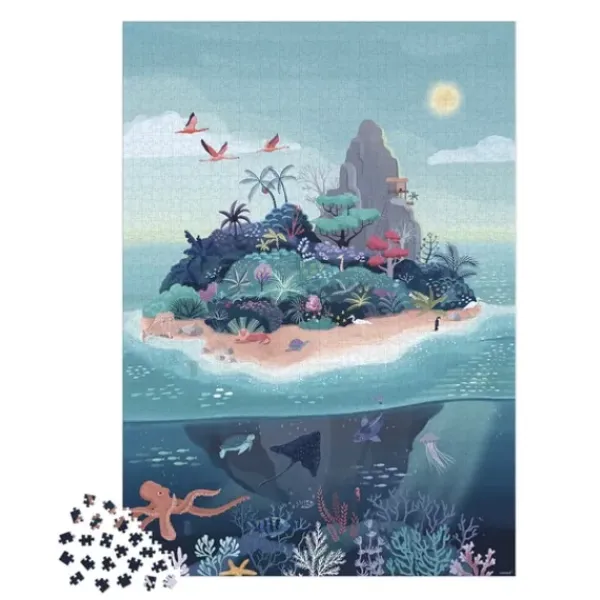 Janod Puzzle 1500 À 3000 Pièces<Puzzle 2000 Pieces - L'Ile Deserte