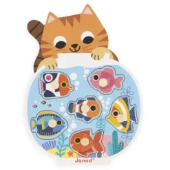 Janod Puzzle Bébé / Enfant<Puzzle 6 Pieces Aquarium