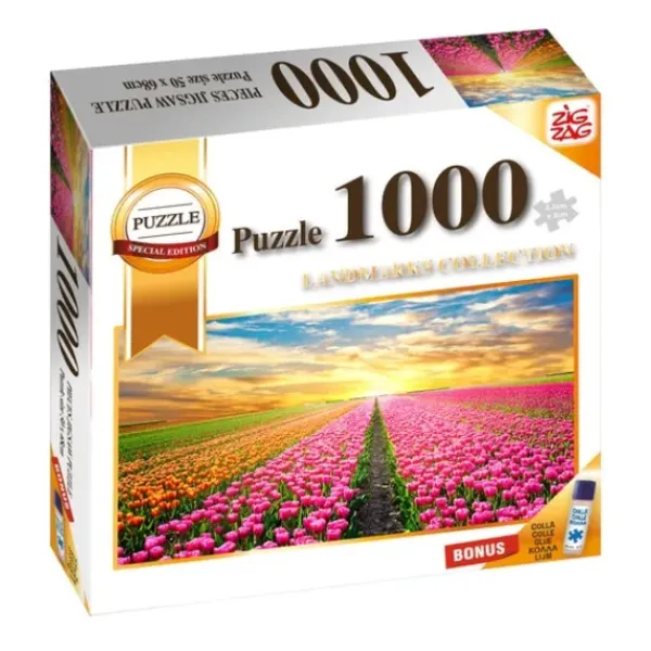 Zig Zag jeux action Puzzles Adultes<Puzzle 1000 Pieces Champs De Tulipes Amsterdam