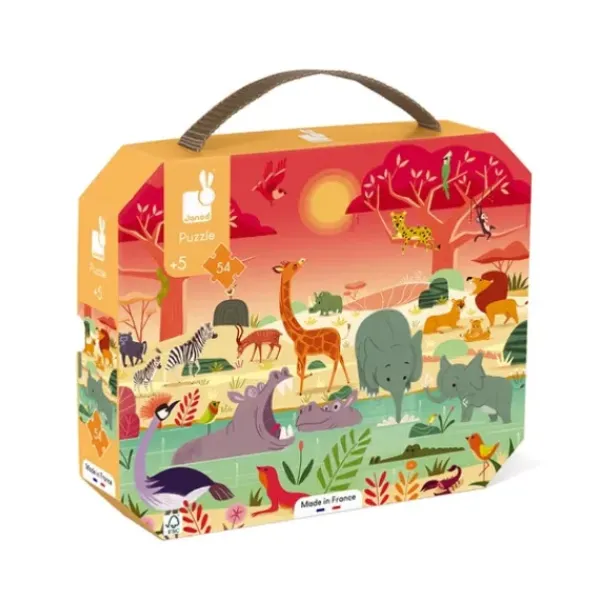 Janod Puzzle Bébé / Enfant<Puzzle 54 Pieces La Reserve Animaliere