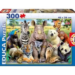 Educa Puzzles Enfants De 250 À 1000 Pièces<Puzzle 300 Pieces Photo De Classe Animaux