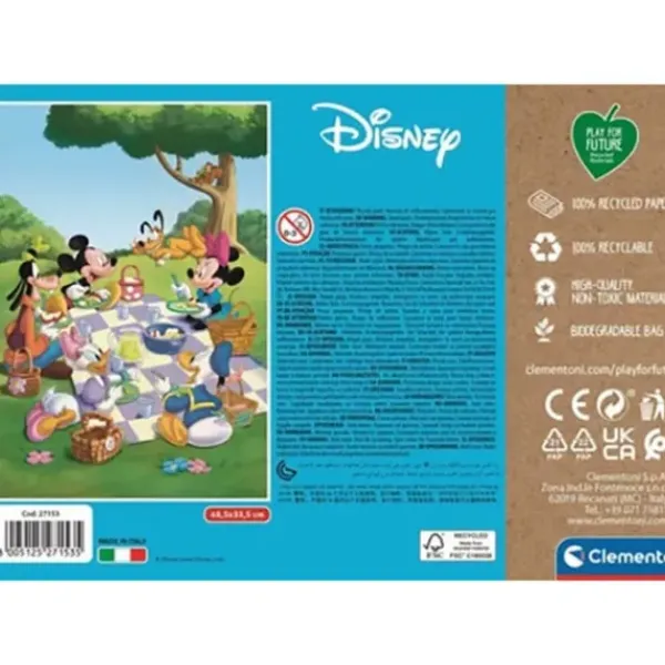Clementoni Puzzles Enfants De 50 À 249 Pièces<Puzzle 104 Pieces Play For Future - Mickey Mouse