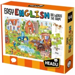 Headu Puzzle Bébé / Enfant<Puzzle Anglais Facile 100 Mots La Ferme