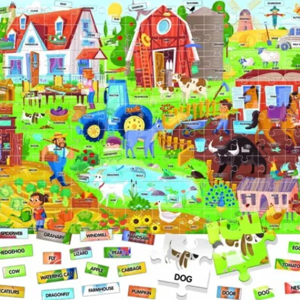 Headu Autres Puzzles<Puzzle Anglais Facile 100 Mots - La Ferme