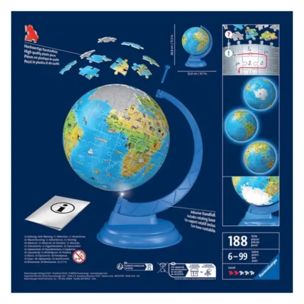 Ravensburger Puzzles 3D<Puzzle 3D - Globe Illumine 180 Pieces