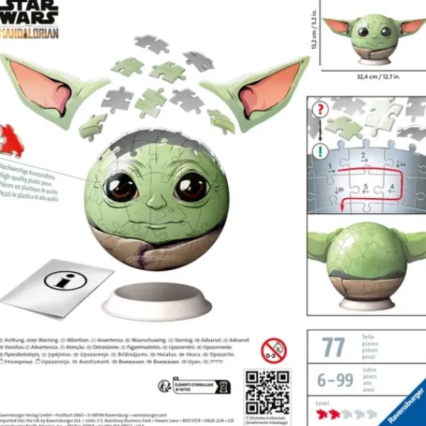 Ravensburger Puzzles 3D<Puzzle 3D Rond 72 Pieces - Star Wars Grogu