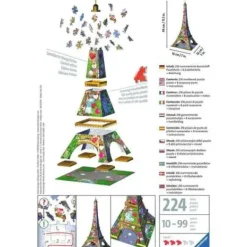 Ravensburger Puzzles 3D<Puzzle 3D Tour Eiffel - 216 Pieces