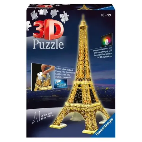 Ravensburger Puzzles 3D<Puzzle 3D Tour Eiffel Illuminee - 216 Pieces