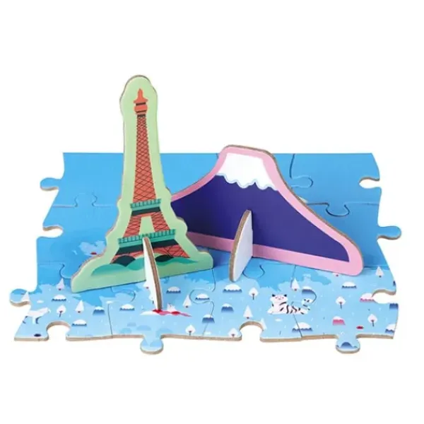 Janod Puzzles Enfants De 250 À 1000 Pièces<Puzzle Educatif - Les Curiosites Du Monde 350 Pieces