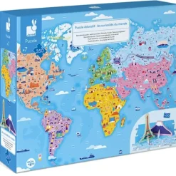 Janod Puzzles Enfants De 250 À 1000 Pièces<Puzzle Educatif - Les Curiosites Du Monde 350 Pieces