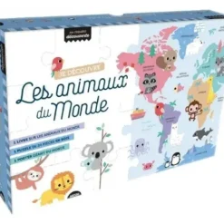Auzou Puzzles Bois<Puzzle En Bois - Je Découvre Les Animaux Du Monde