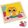 Janod Puzzles Bois<Puzzle En Bois Chat Peanut