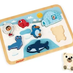 Janod Puzzles Bois<Puzzle En Bois Chunky Arctique 7 Pieces