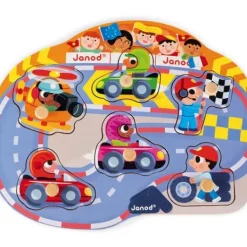 Janod Puzzles Bois<Puzzle En Bois Happy Racing 6 Pieces